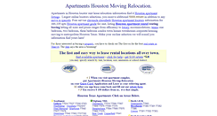 Desktop Screenshot of apartmentshoustonmovingrelocation.com